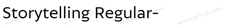 Storytelling Regular字体转换 Storytelling Regular字体转换
